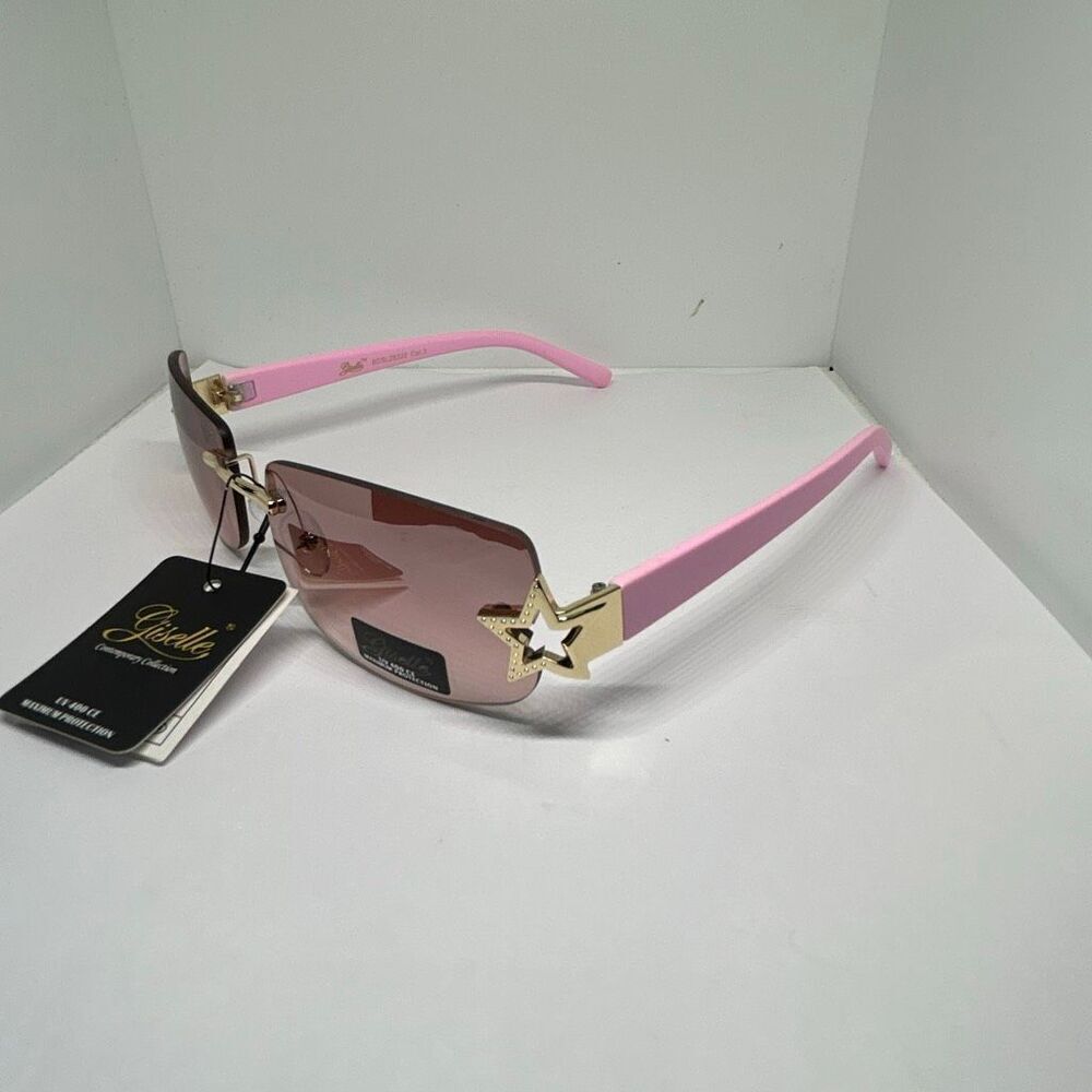 Giselle Rimless Star Accent UV400 Fashion Sunglasses – New with Tags